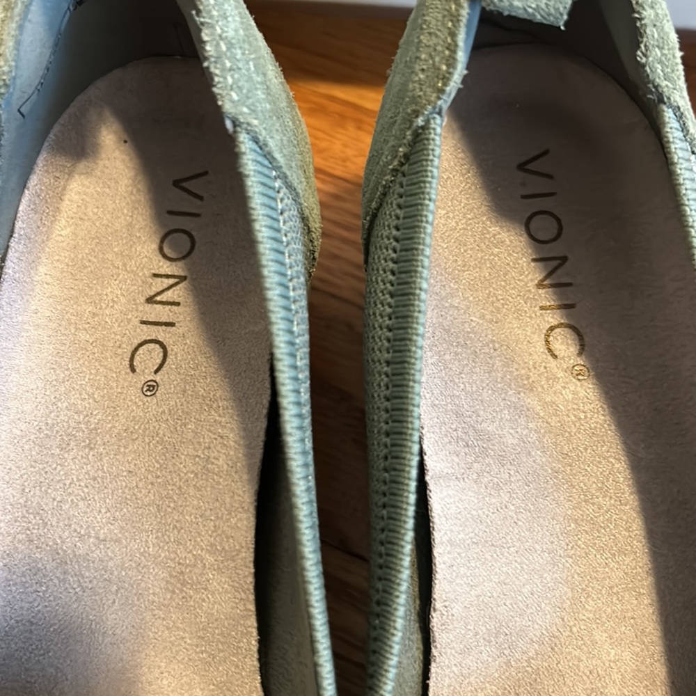 Vionic Olive Slip-On Wedge Sneakers - Picture 7 of 8